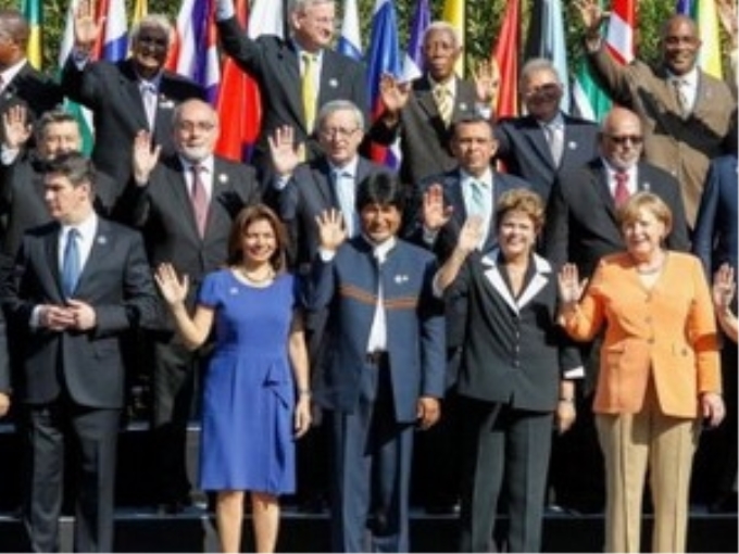 Các nhà lãnh đạo các nước Mỹ Latinh - Caribe và các nước Liên minh châu Âu. (Nguồn: AFP)