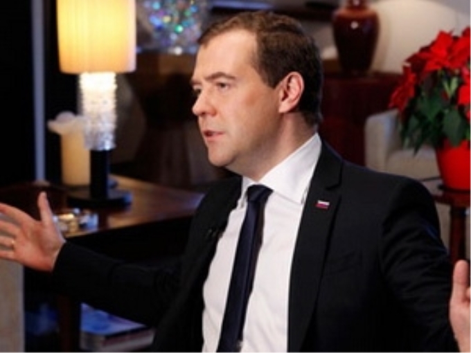 Thủ tướng Nga Dmitry Medvedev. (Nguồn: Ria Novosti/Reuters)