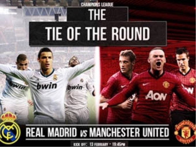 Tâm điểm Real Madrid - Manchester United.