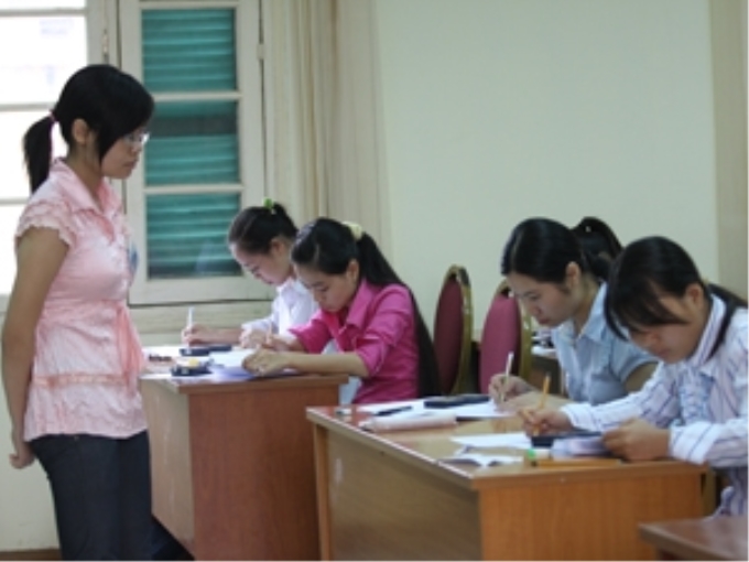 Thí sinh dự thi đại học. (Ảnh: Phạm Mai/Vietnam+)