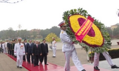 Lãnh đạo Đảng, Nhà nước vào Lăng viếng Chủ tịch Hồ Chí Minh