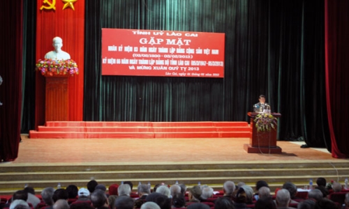 Lào Cai: mít tinh kỷ niệm 83 năm Ngày thành lập Đảng