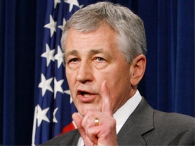 Ông Chuck Hagel có cuộc hội đàm với người đồng cấp Hàn Quốc. (Nguồn: Reuters)