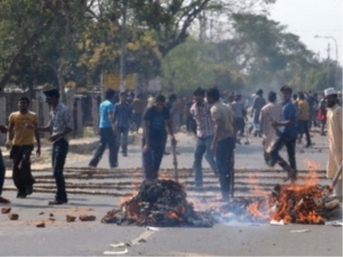 Một cuộc đụng độ tại Bangladesh. (Nguồn: AFP)