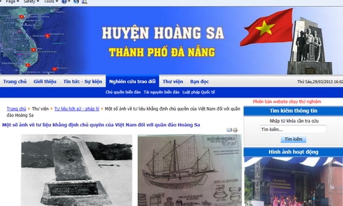 Huyện đảo Hoàng Sa đã có Trang thông tin điện tử