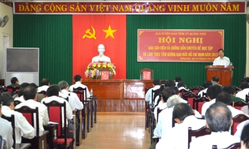 Quảng Ngãi:  Nâng cao chất lượng, hiệu quả việc học tập và làm theo Bác