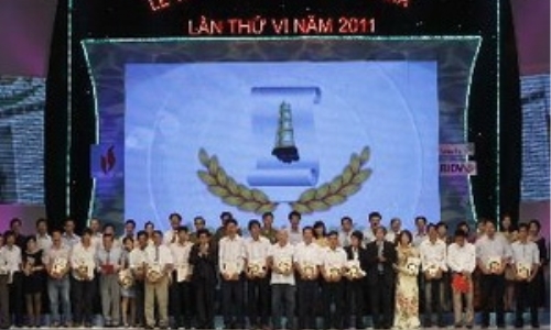 Tăng cơ cấu giải thưởng giải báo chí Quốc gia 2012