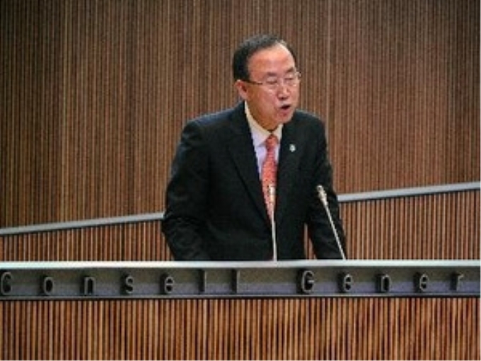 Tổng thư ký Liên hợp quốc Ban Ki-moon. (Ảnh: AFP/TTXVN)