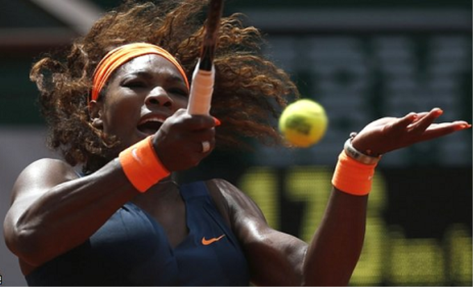 Serena Williams vẫn chưa để thua set đấu nào tại Pháp mở rộng năm nay