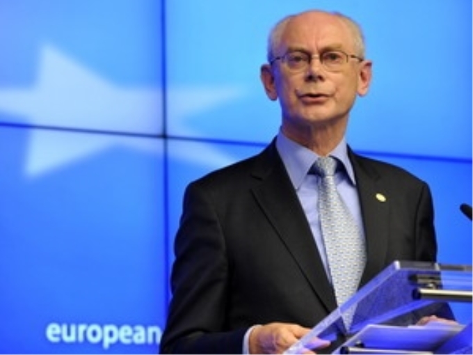 Chủ tịch Hội đồng châu Âu Herman Van Rompuy. (Nguồn: AFP/TTXVN)