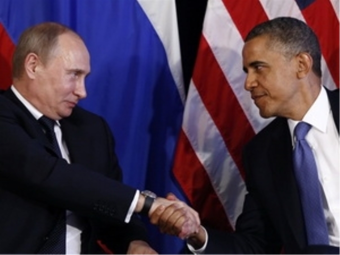 Tổng thống Mỹ Barack Obama và người đồng cấp Nga Vladimir Putin. (Nguồn: Reuters)