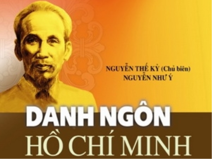 Bìa cuốn "Danh ngôn Hồ Chí Minh".