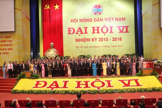 Ban Chấp hành Hội Nông dân Việt Nam nhiệm kỳ 2013-2018 (Ảnh: Thu Hằng)