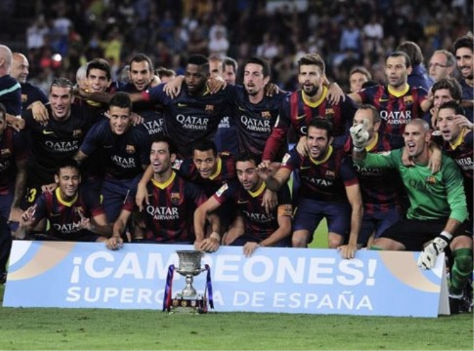 Barca đăng quang Siêu Cup Tây Ban Nha