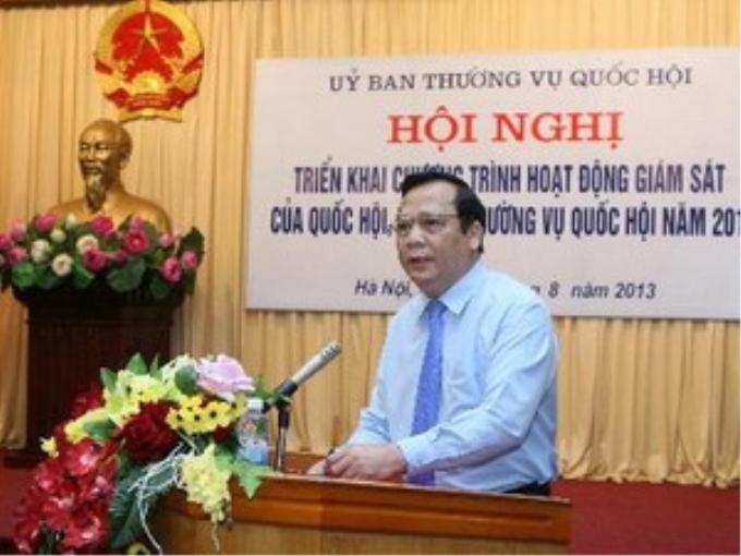 Phó Chủ tịch Quốc hội Huỳnh Ngọc Sơn phát biểu khai mạc hội nghị. (Ảnh: Phương Hoa/TTXVN)