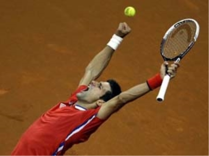 Novak Djokovic đưa Serbia vào chung kết. (Nguồn: AP)