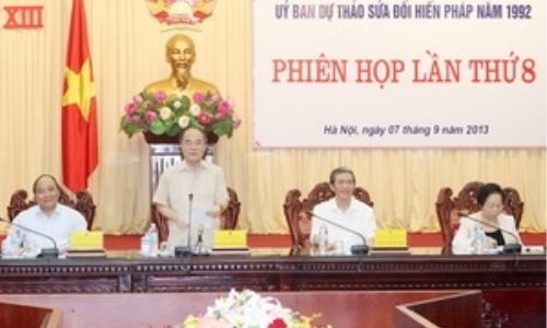 Ủy ban Dự thảo sửa đổi Hiến pháp họp Phiên thứ 8