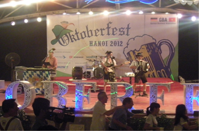 Oktoberfest 2012 tại Hà Nội. (Ảnh: Ngọc Quỳnh)