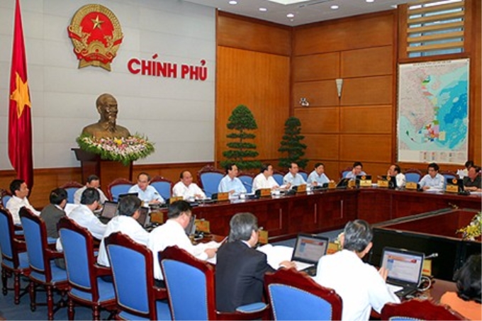 Chính phủ họp phiên thường kỳ tháng 9/2013. Ảnh: VGP/Nhật Bắc