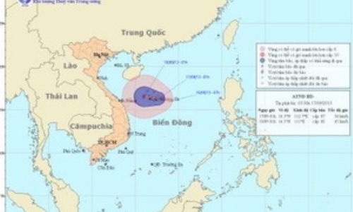 Áp thấp nhiệt đới có khả năng mạnh lên thành bão