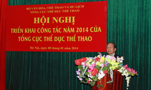 Tổng cục Thể dục thể thao triển khai nhiệm vụ năm 2014