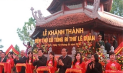 Khánh thành Đền thờ cố Tổng Bí thư Lê Duẩn tại Hà Tĩnh