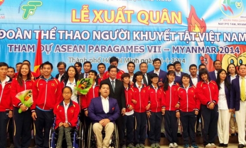 Đoàn Việt Nam sẵn sàng tham gia thi đấu tại Para Games 7