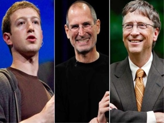 Mark Zuckerberg, Steve Jobs và Bill Gates đều là những tỷ phú từng bỏ học. Nhưng liệu 'bỏ học' có phải con đường nhanh nhất dẫn đến thành công? Ảnh: Suger Slam