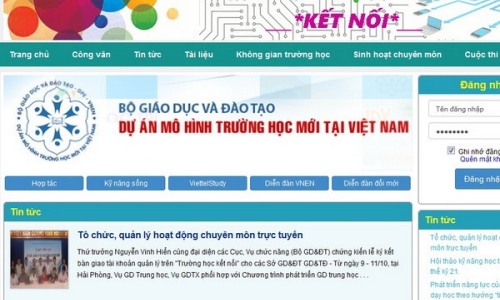 Hỗ trợ tổ chức và quản lý giáo dục qua trang “Trường học kết nối”