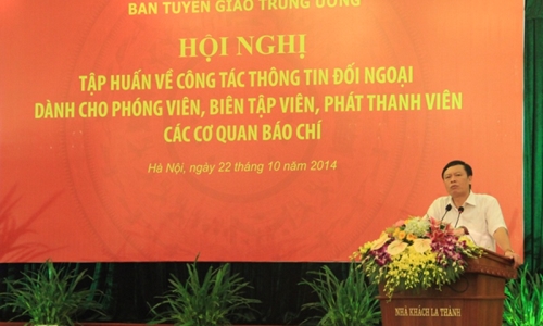 Tập huấn về công tác thông tin  đối ngoại dành cho phóng viên, biên tập viên, phát thanh viên