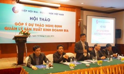 Hội thảo góp ý Dự thảo Nghị Định Quản lý sản xuất kinh doanh Bia