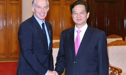 Thủ tướng Nguyễn Tấn Dũng tiếp cựu Thủ tướng Anh Tony Blair