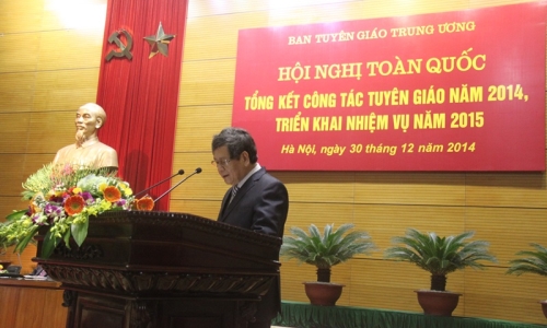 Khai mạc Hội nghị toàn quốc tổng kết công tác tuyên giáo năm 2014, triển khai nhiệm vụ năm 2015