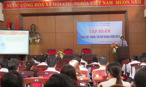 Đăk Nông: Tập huấn công tác thông tin đối ngoại năm 2014