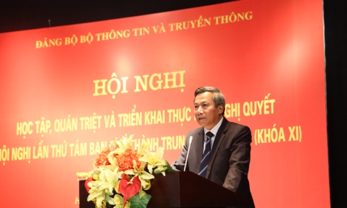 Bộ Thông tin và Truyền thông học tập, quán triệt Nghị quyết Hội nghị Trung ương 8 (khóa XI)