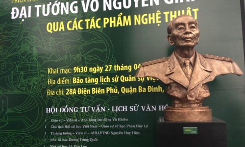 Tái hiện chân dung Đại tướng Võ Nguyên Giáp qua các tác phẩm nghệ thuật