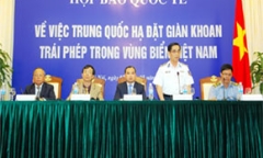 Họp báo quốc tế về việc Trung Quốc hạ đặt giàn khoan trái phép trong vùng biển Việt Nam