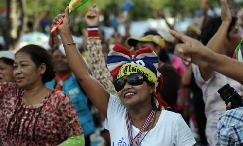 Thái Lan: Hơn 1.000 người tiếp tục biểu tình ở Bangkok phản đối đảo chính