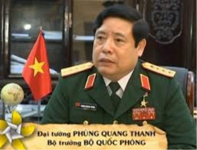 Đại tướng Phùng Quang Thanh, Bộ trưởng Bộ Quốc phòng.