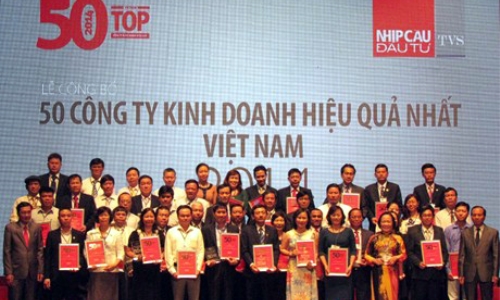 Công bố 50 công ty kinh doanh hiệu quả nhất Việt Nam