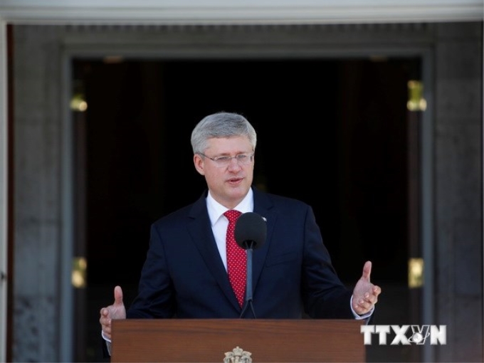 Thủ tướng Canada Stephen Harper. (Ảnh: THX/TTXVN)