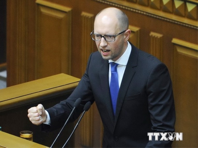 Thủ tướng Ukraine Arseniy Yatsenyuk. (Nguồn: AFP/TTXVN)