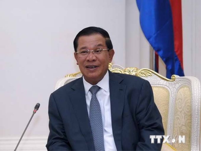 Thủ tướng Campuchia Hun Sen. (Nguồn: AFP/TTXVN)