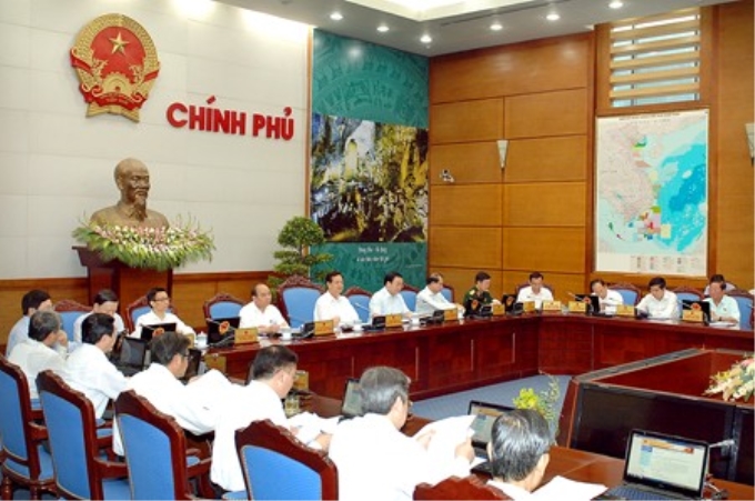 Phiên họp Chính phủ tháng 7 diễn ra trong 2 ngày (30-31/7/2014). Ảnh: VGP/Nhật Bắc