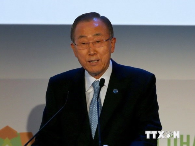 Tổng thư ký Liên hợp quốc Ban Ki-moon. (Nguồn: AFP/TTXVN)