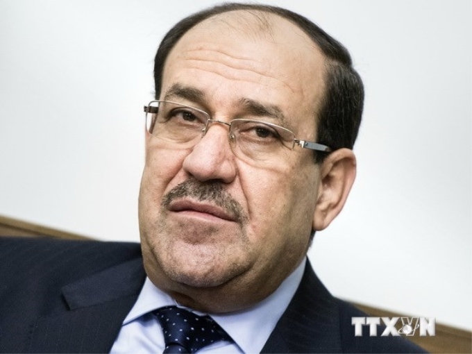 Thủ tướng Iraq Nuri al-Maliki tại Văn phòng Thủ tướng ở Baghdad ngày 23/6 vừa qua. (Ảnh: AFP/TTXVN)