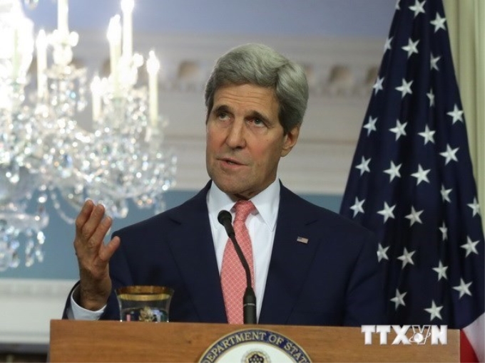 Ngoại trưởng Mỹ John Kerry. (Nguồn: AFP/TTXVN)