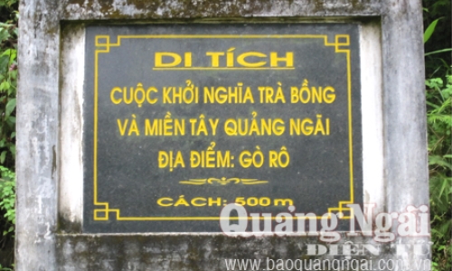 Khởi nghĩa Trà Bồng khơi thông dòng thác cách mạng miền Nam