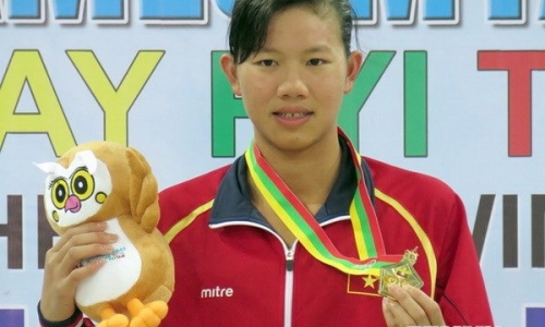 Kình ngư Ánh Viên giành Huy chương Vàng 200m hỗn hợp ở Olympic trẻ