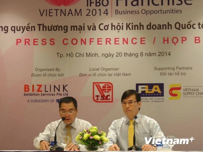 Họp báo giới thiệu triển lãm IFBO Vietnam 2014. (Ảnh: Vietnam+)